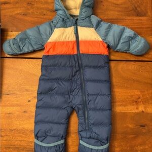 L.L. Bean Infants' Ultralight 650 Down Bunting, Colorblock